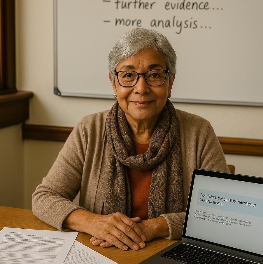 The Tutor — an academic professional providing feedback